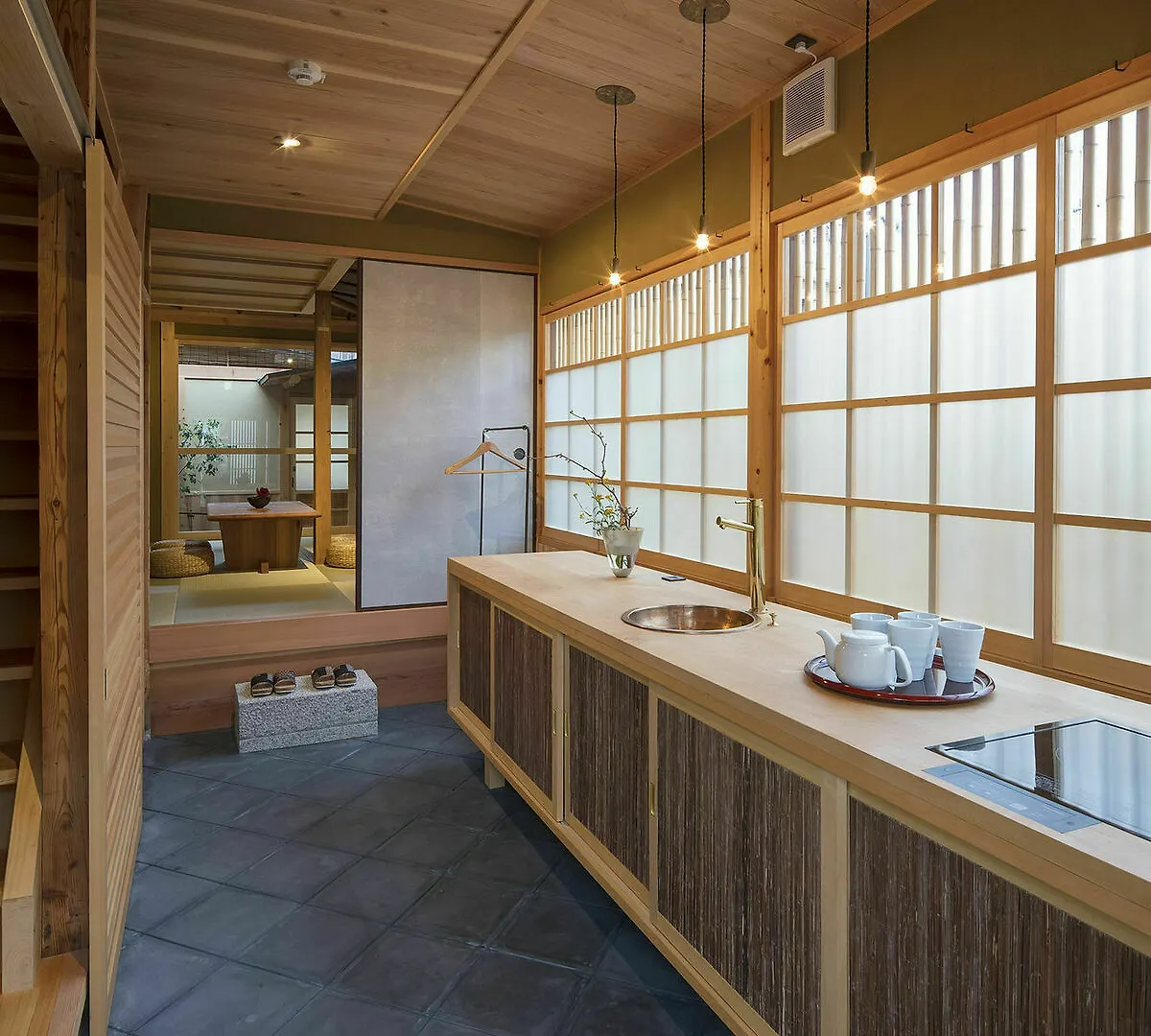 Nyaraló Umenoki An Machiya House Villa Kiotó